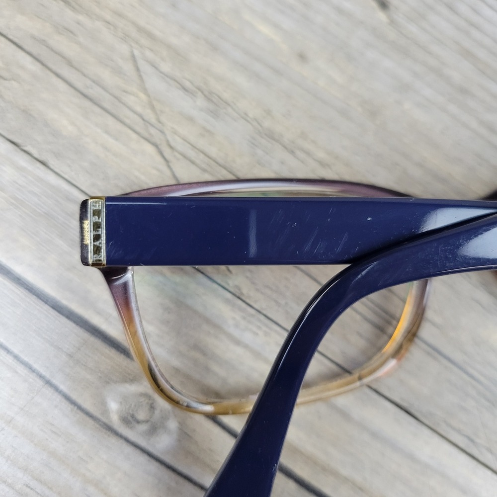 Ralph Lauren Eyeglass Frames RA7064 1114 Brown Navy Women 52-16-135 - Picture 9 of 15